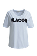 round neck t-shirt w/ AW 1/4 sleeve