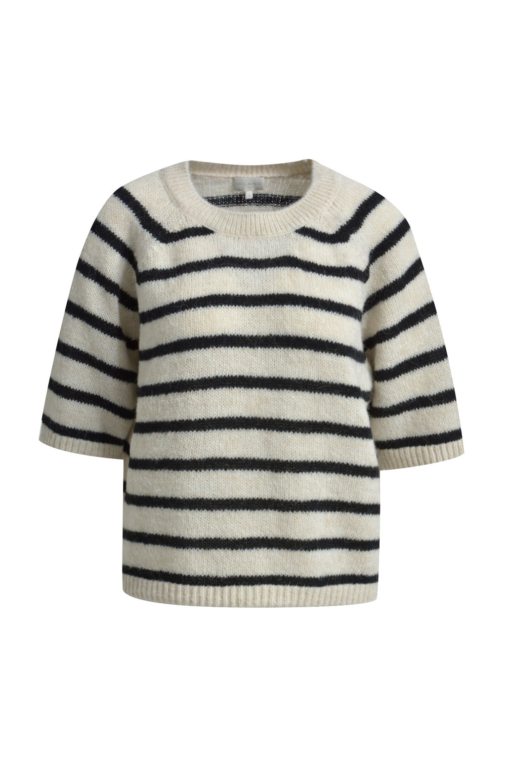 Loose fit Pullover with 1/2 sleeves and round neck