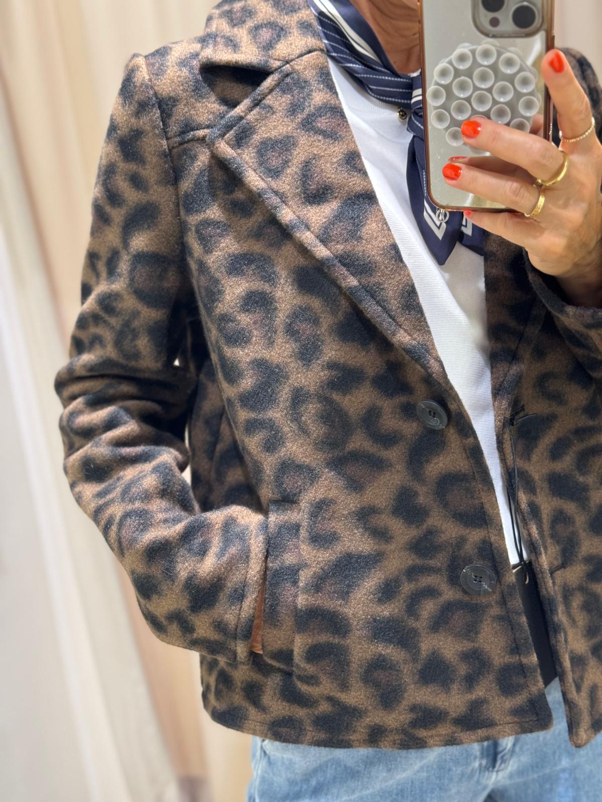 Kurzjacke | Animal Print