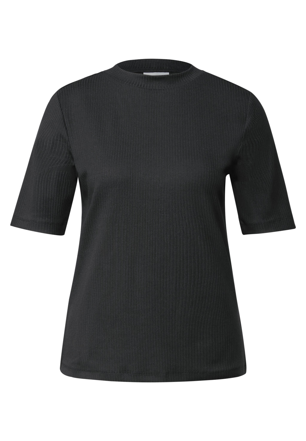 T-Shirt mit Turtleneck und Rippstruktur von Street One