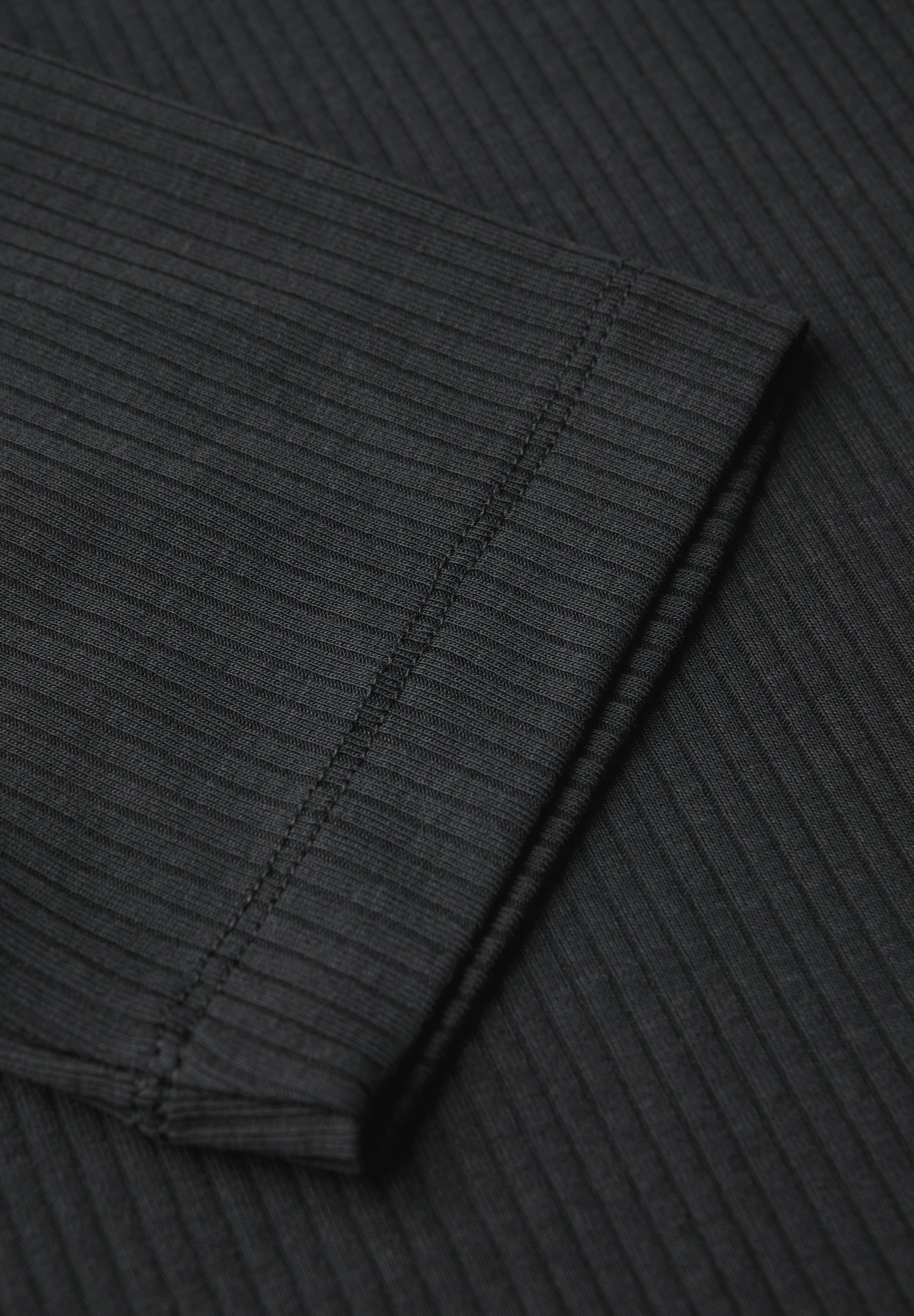 T-Shirt mit Rippstruktur