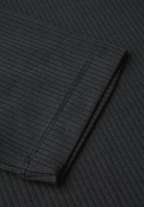 T-Shirt mit Rippstruktur