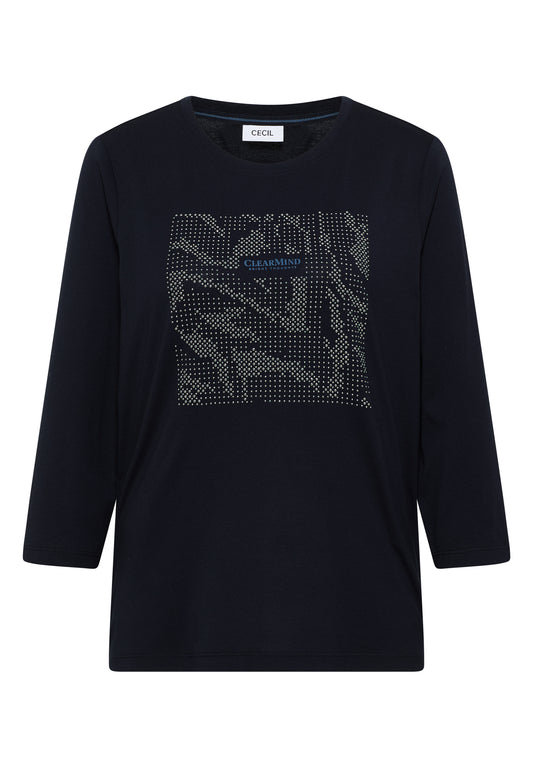 Shirt mit Schmucksteinen