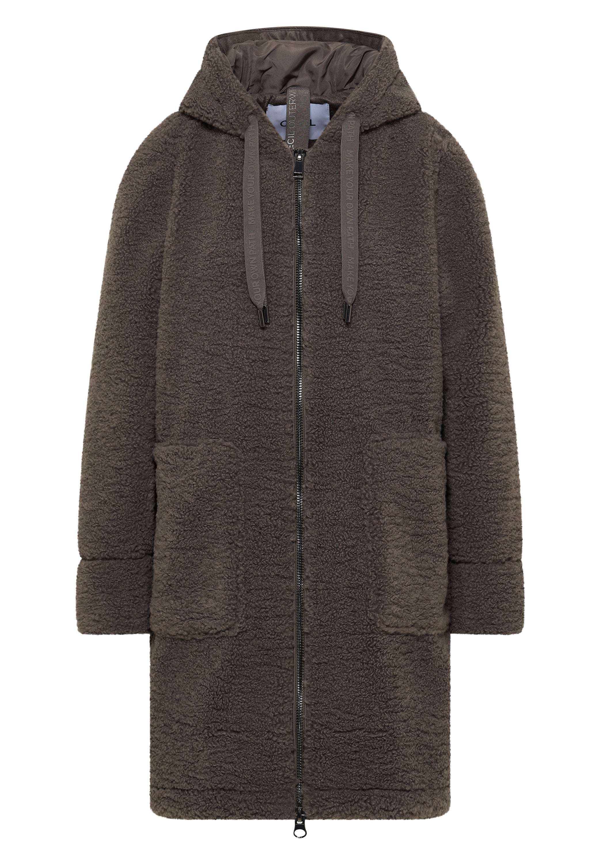 Teddy Mantel mit Kapuze