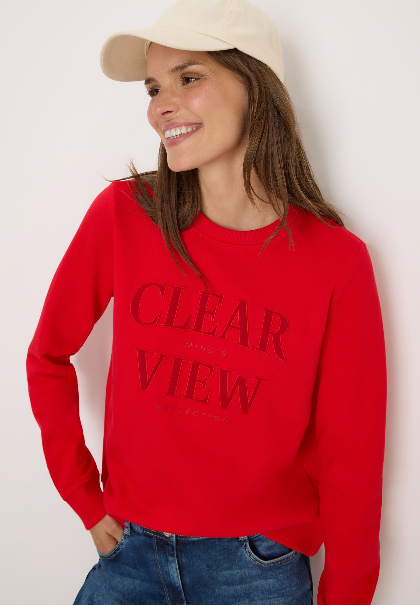 Sweatshirt mit Wording