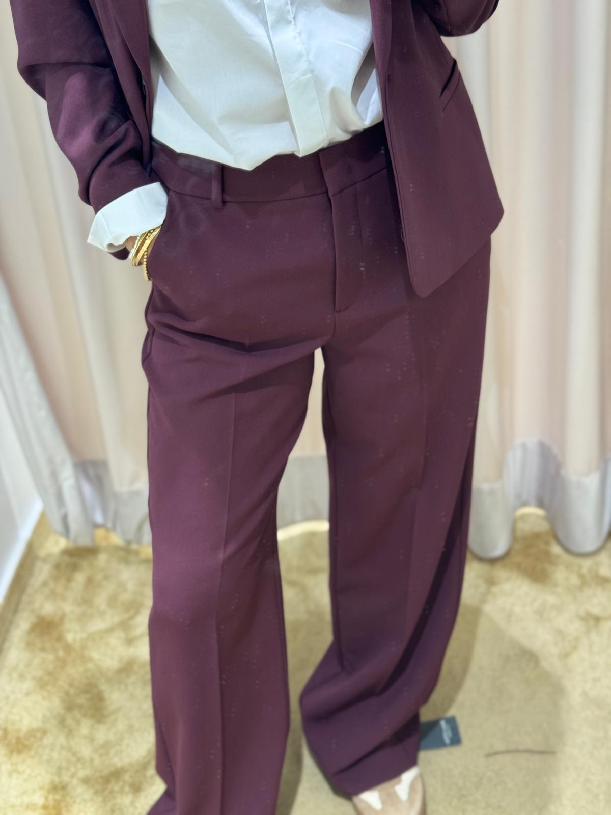 Wide-Leg-Hose aus Viskosemix