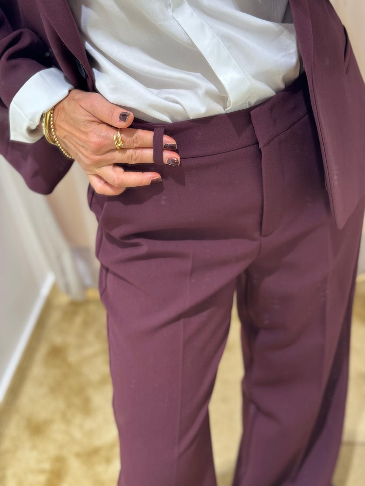 Wide-Leg-Hose aus Viskosemix