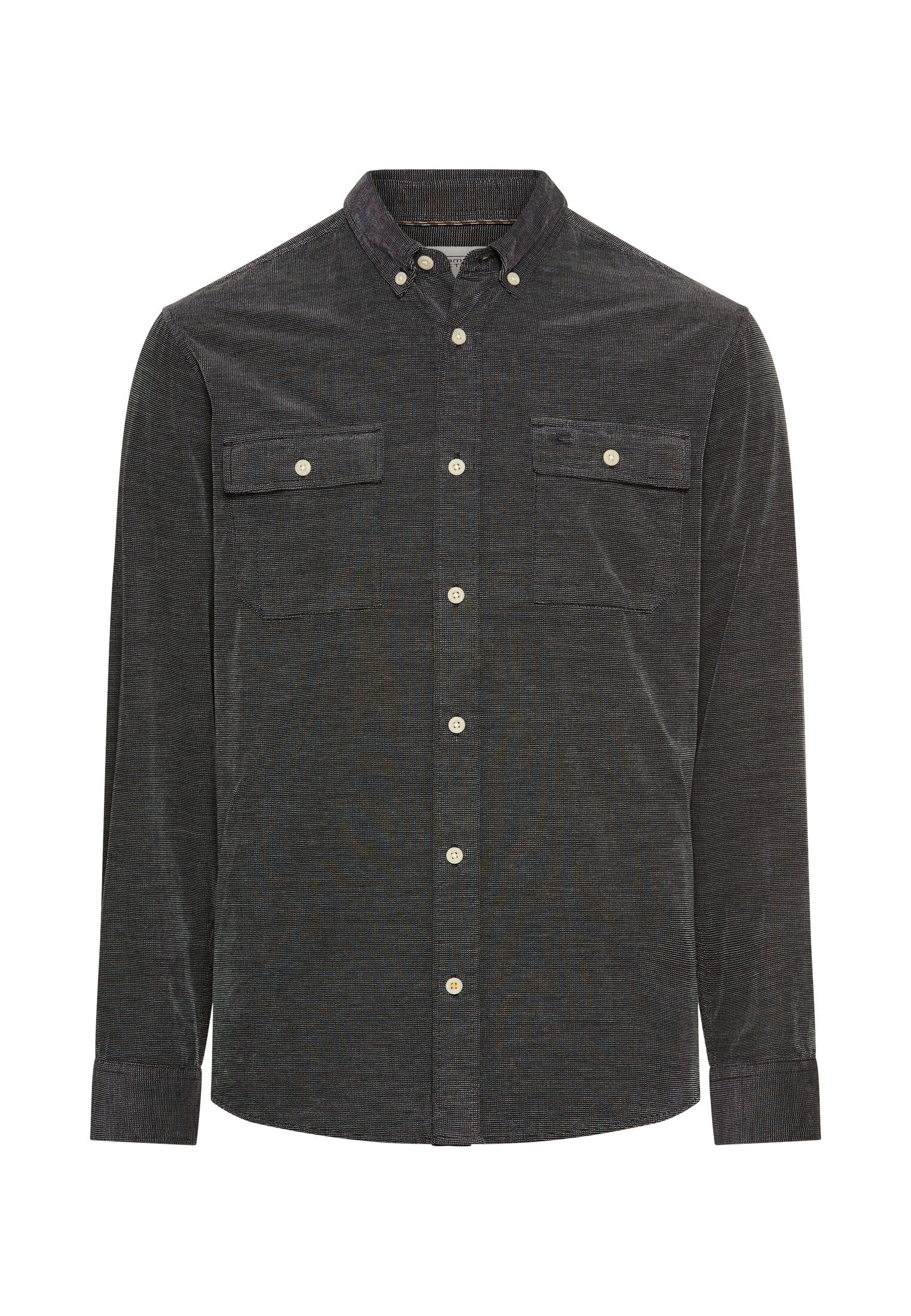 Langarmhemd mit aufgesetzten Taschen