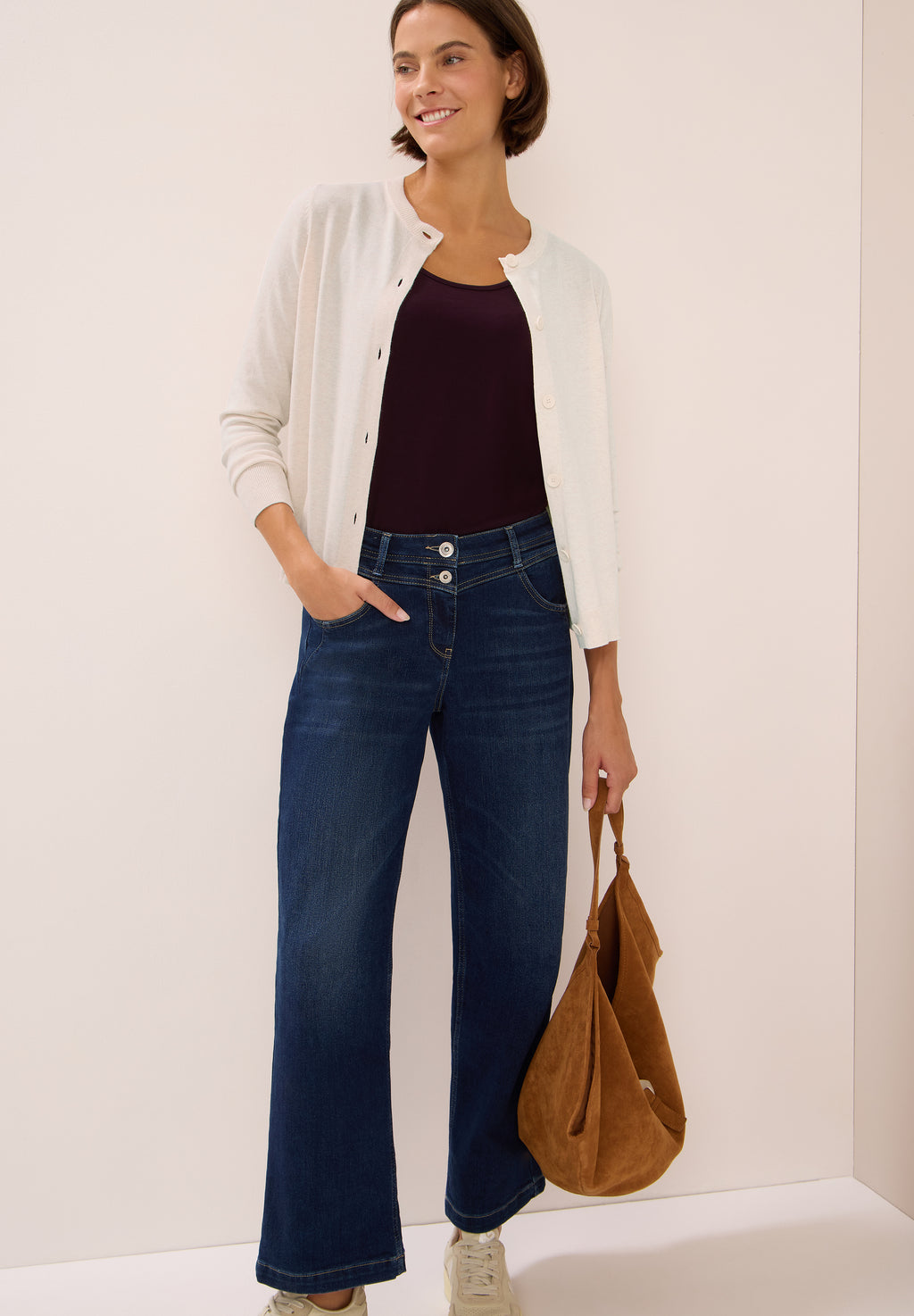 Strickjacke mit Knopfleiste