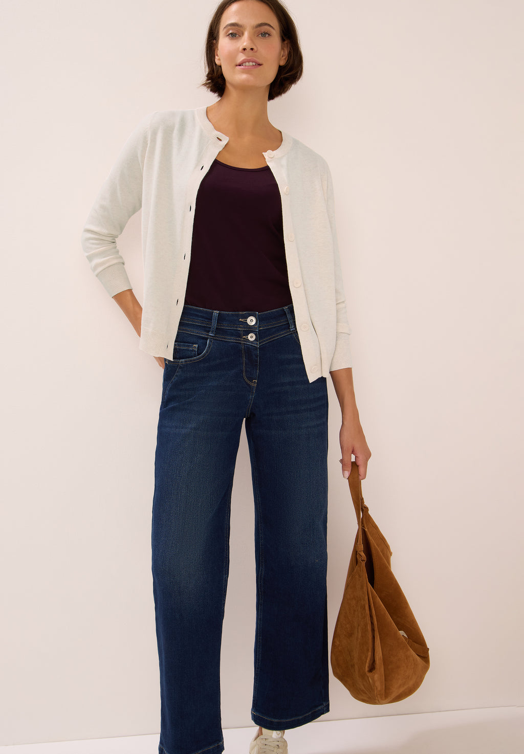 Strickjacke mit Knopfleiste