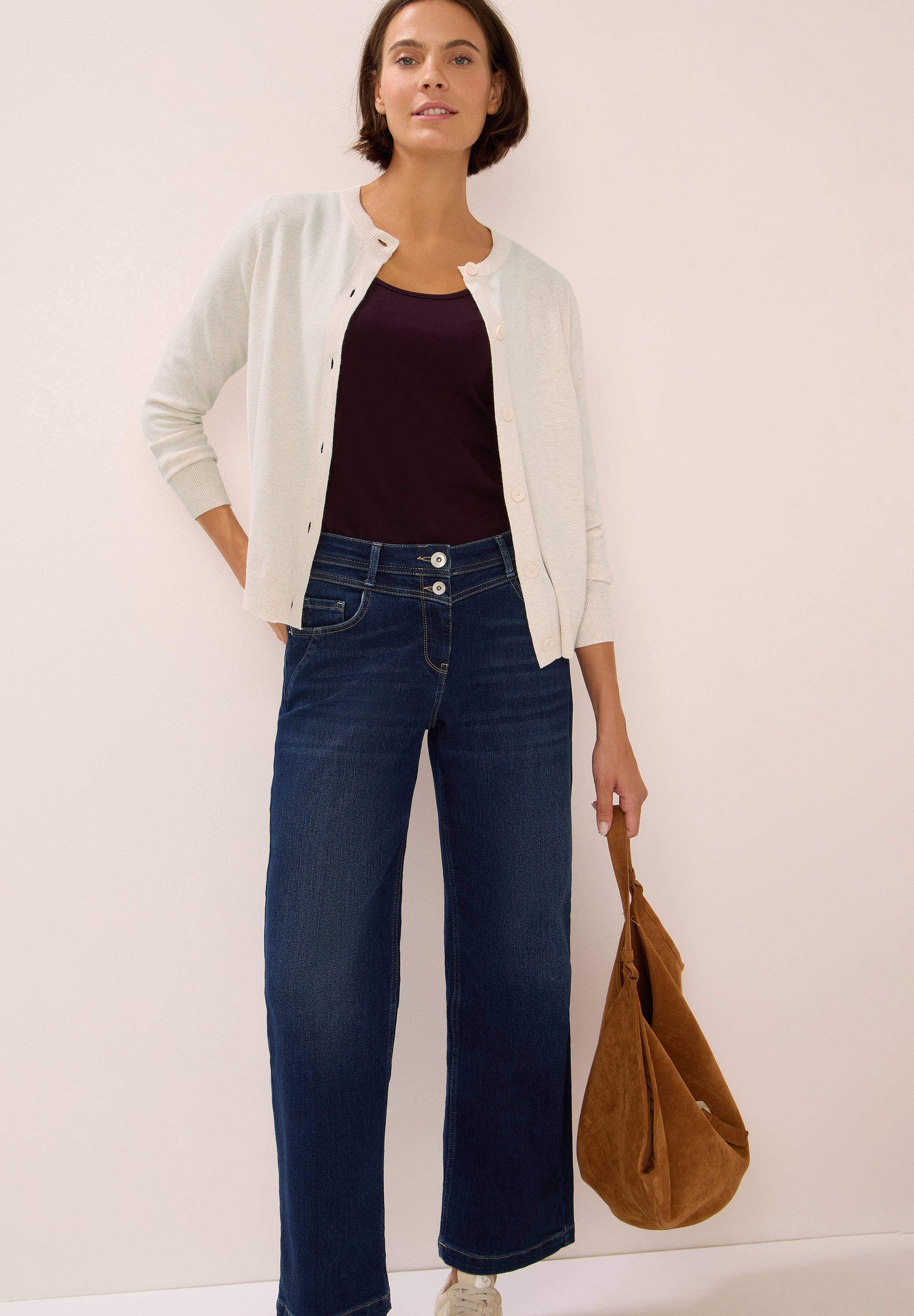 Strickjacke mit Knopfleiste