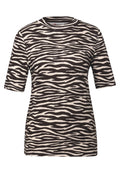 T-Shirt mit Zebra Print