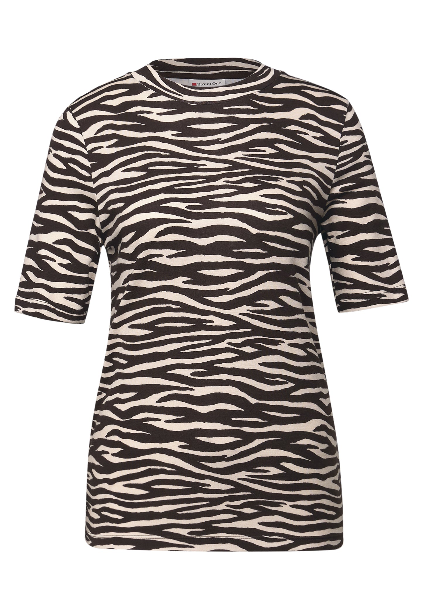 T-Shirt mit Zebra Print