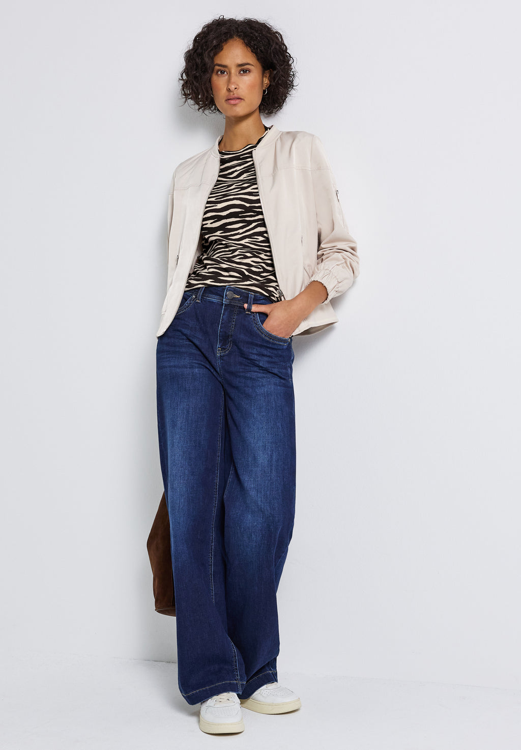 T-Shirt mit Zebra Print