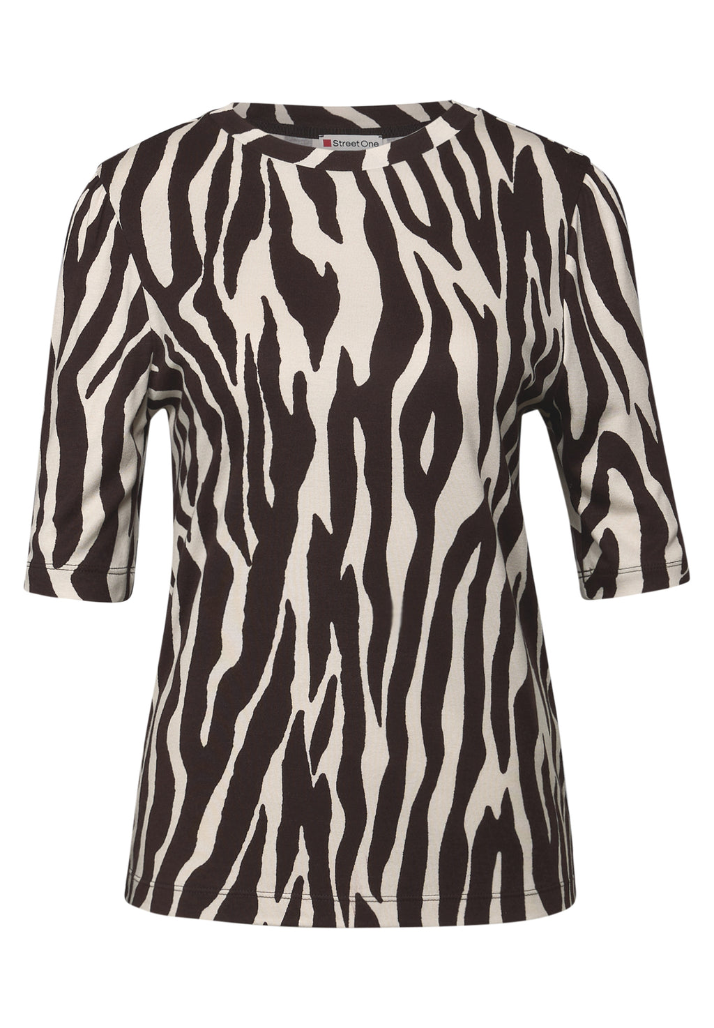 Basic T-Shirt mit Raffung