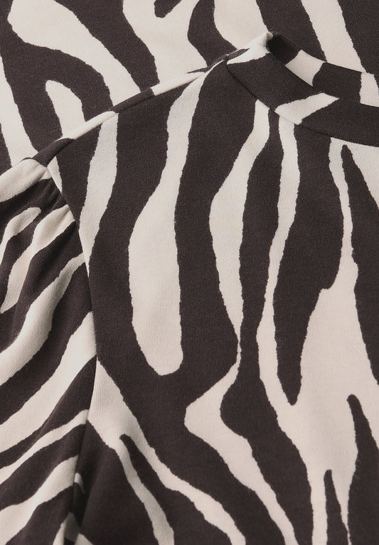 Basic T-Shirt mit Raffung