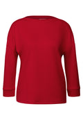 Shirt mit U-Boot-Ausschnitt von Street One