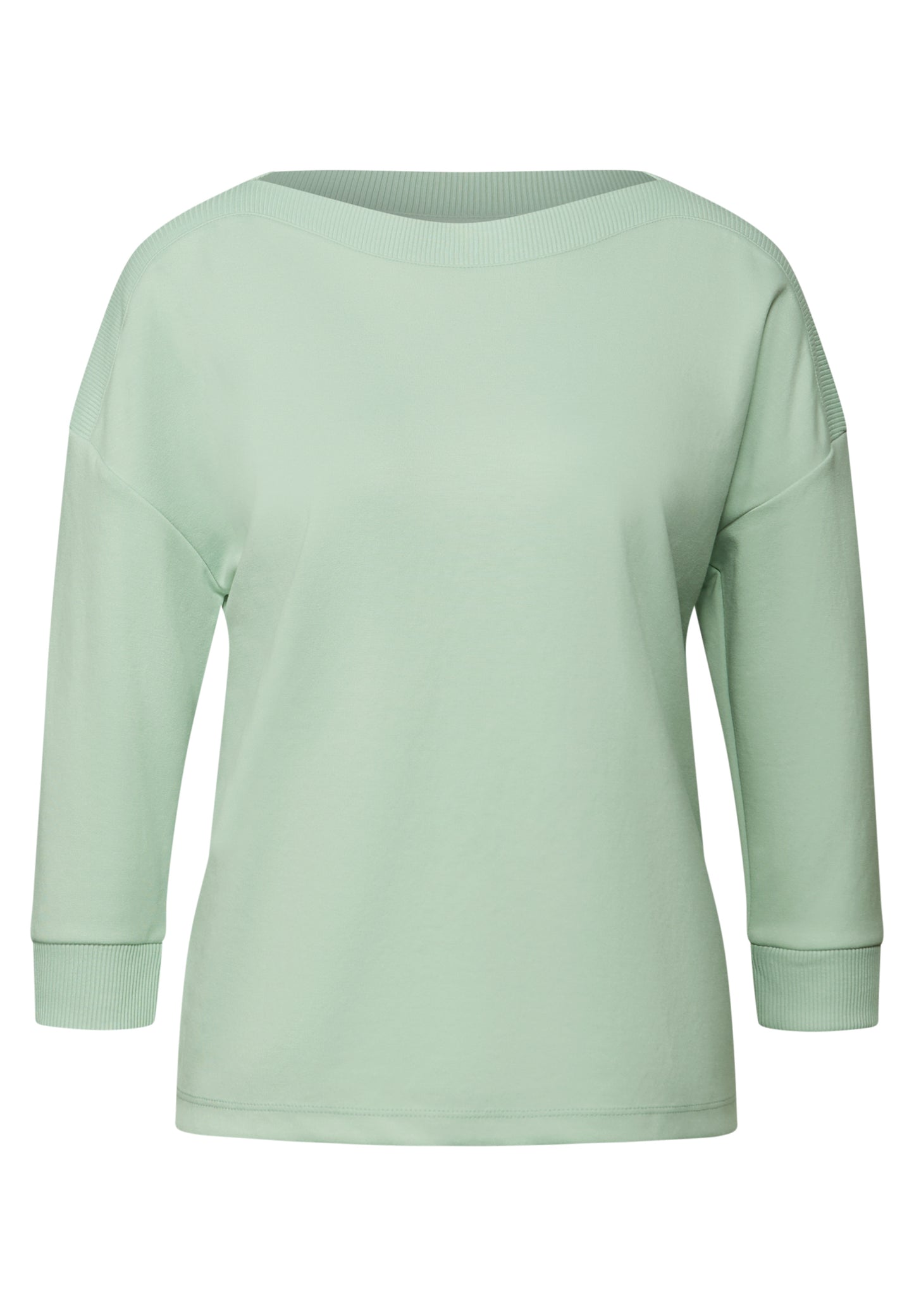 Shirt mit U-Boot-Ausschnitt