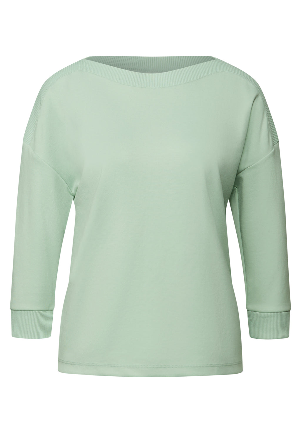 Shirt mit U-Boot-Ausschnitt