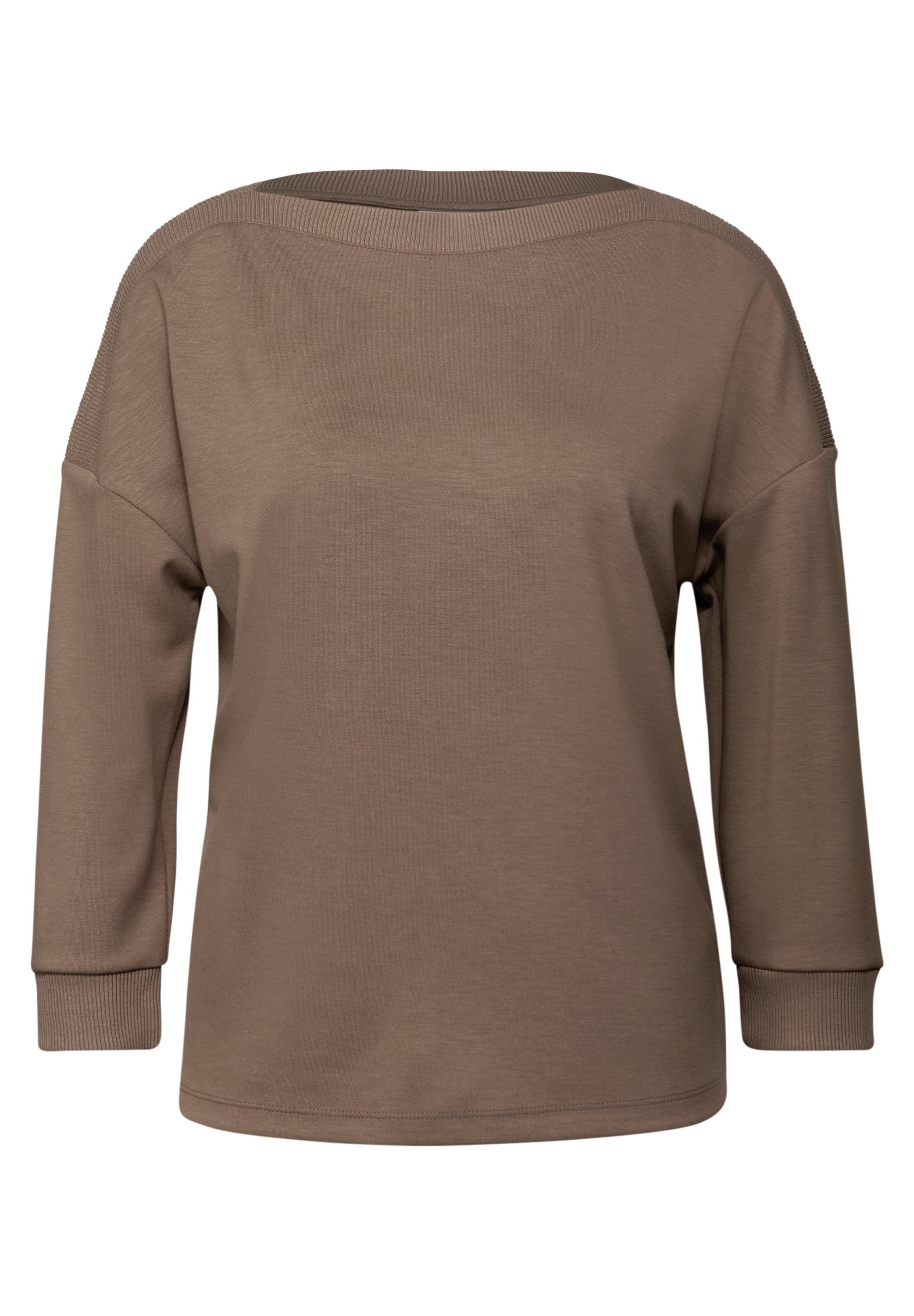 Shirt mit U-Boot-Ausschnitt