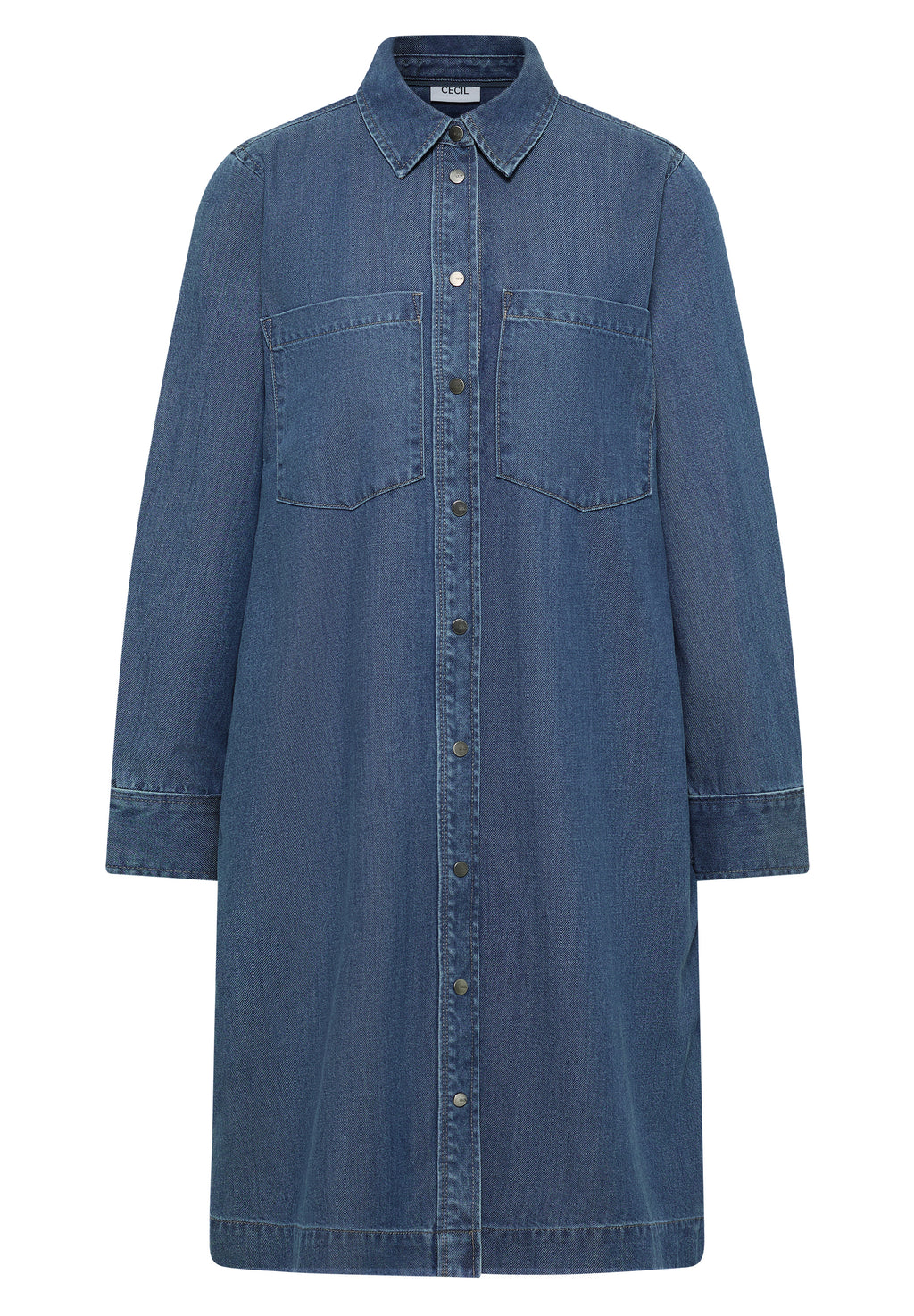 Denim-Look Kleid