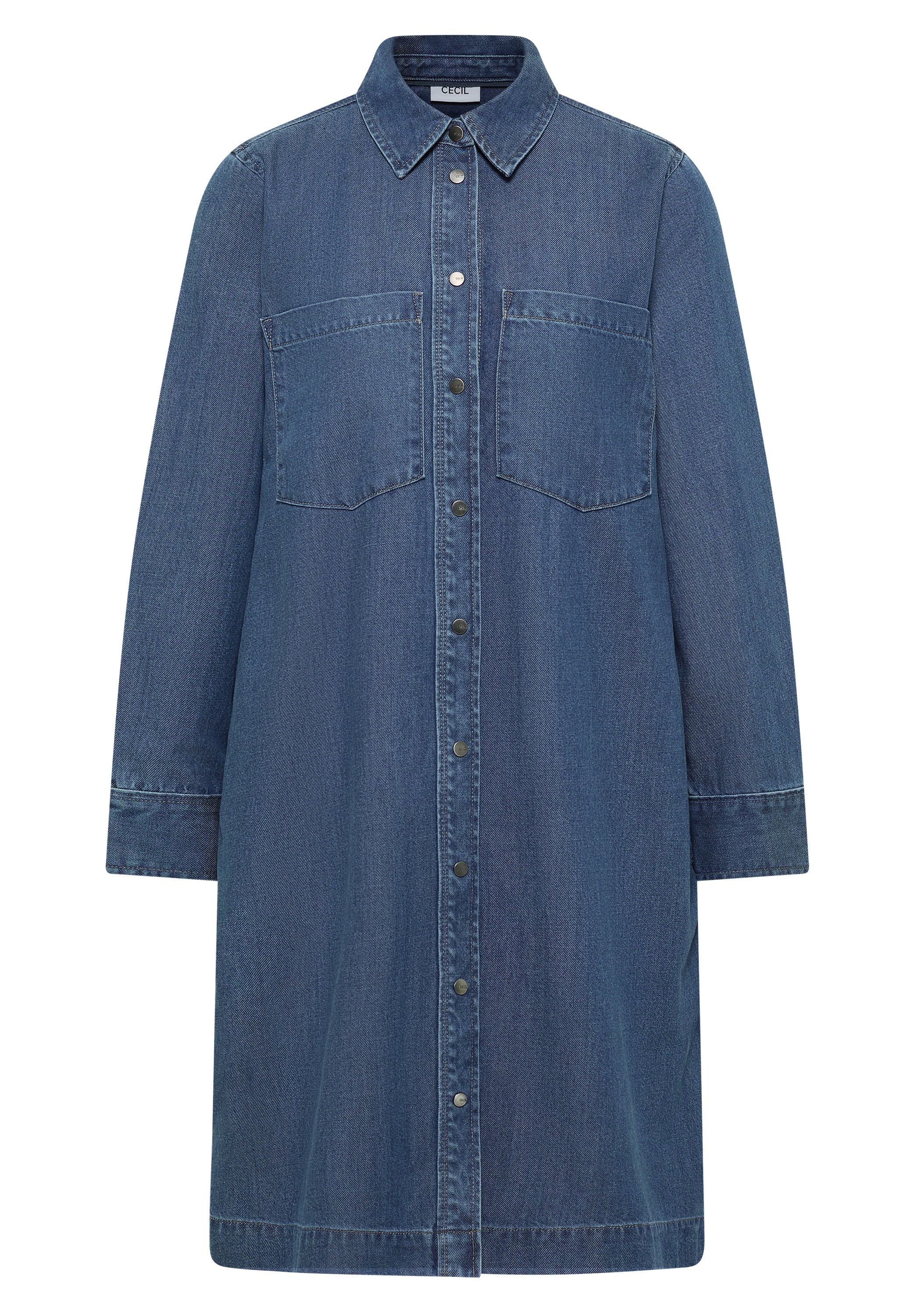 Denim-Look Kleid
