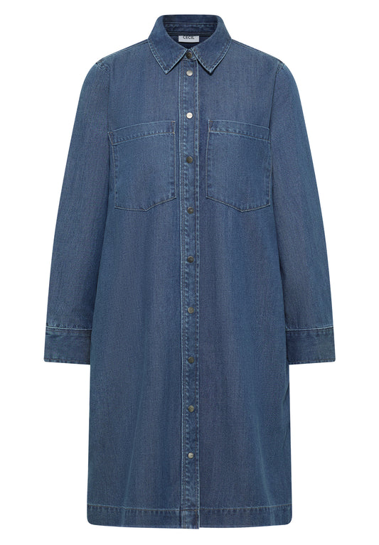 Denim-Look Kleid