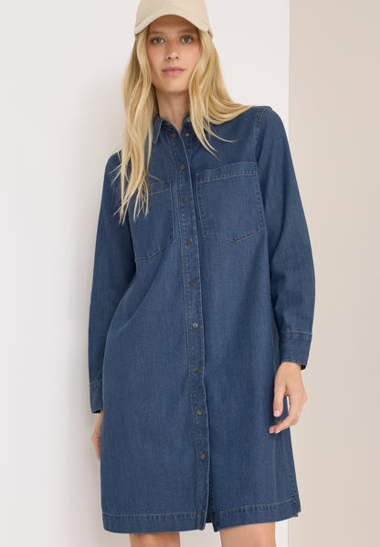 Denim-Look Kleid
