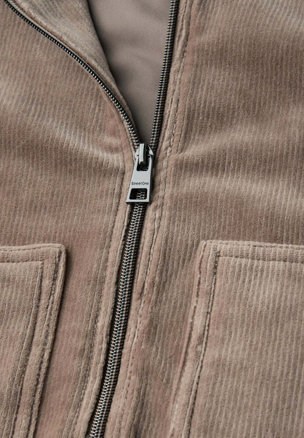 Cordjacke mit Zipper
