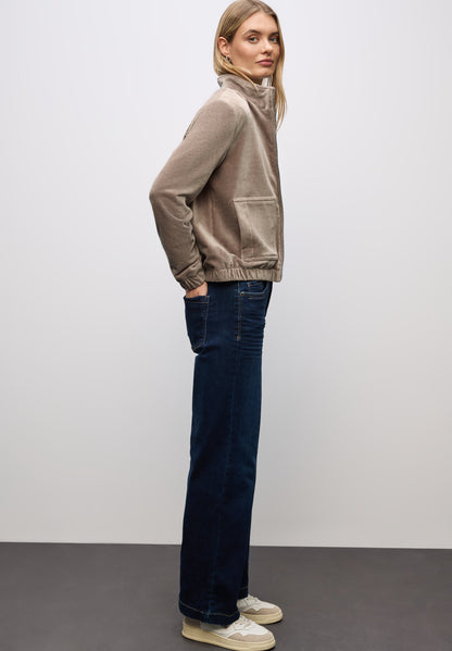 Cordjacke mit Zipper