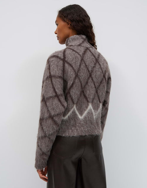 Strickjacke Dargyle mit Rautenmuster von Opus