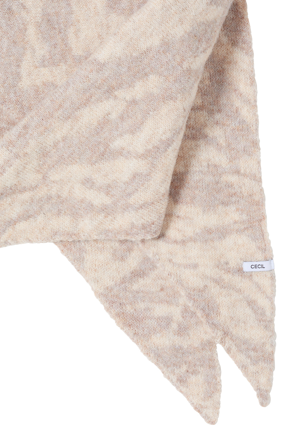 Dreieckstuch mit Zebramuster