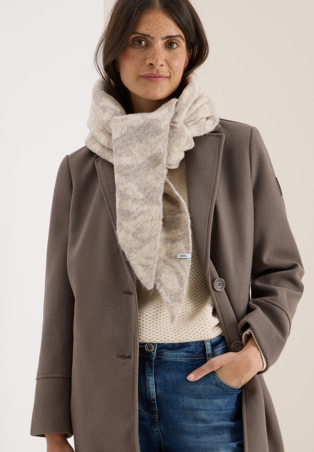 Dreieckstuch mit Zebramuster