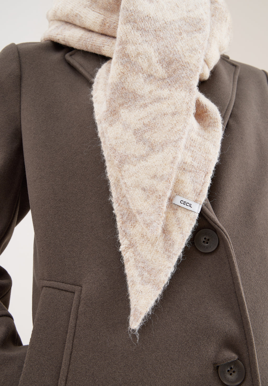 Dreieckstuch mit Zebramuster