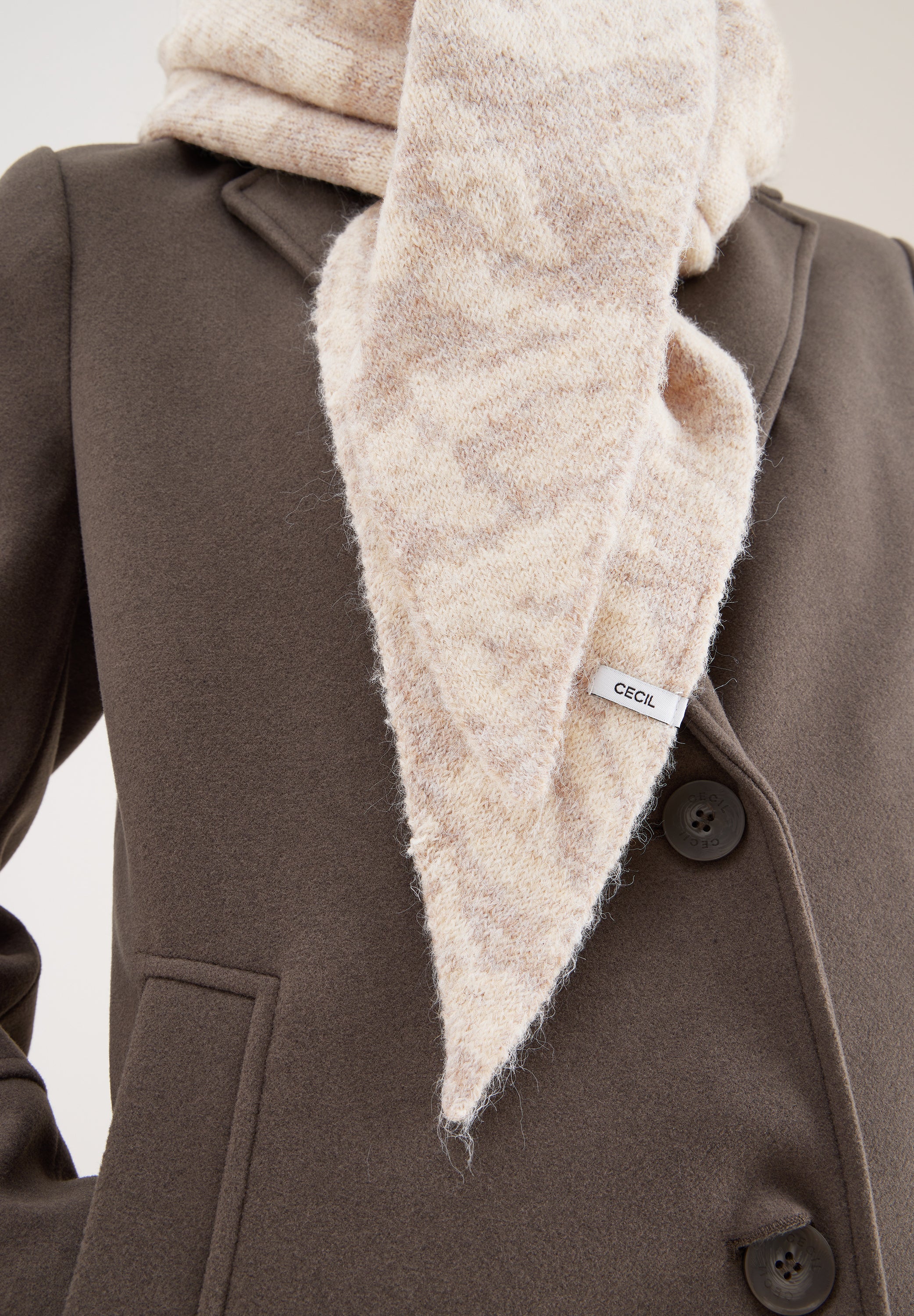 Dreieckstuch mit Zebramuster