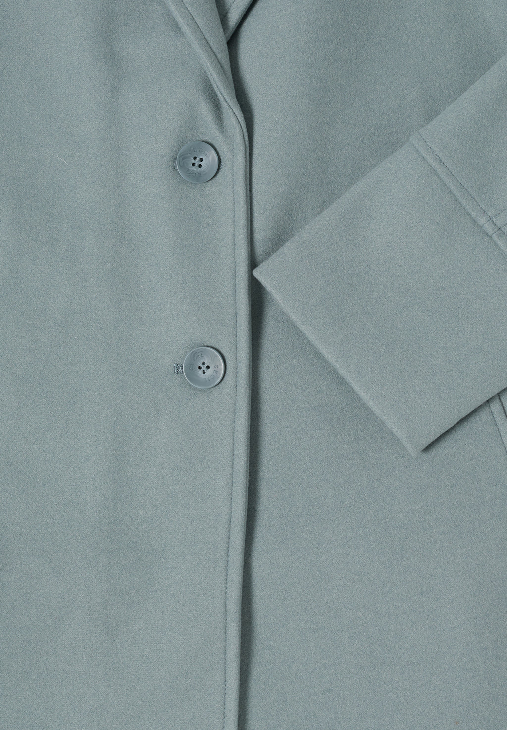 Woll-Optik Revers-Mantel