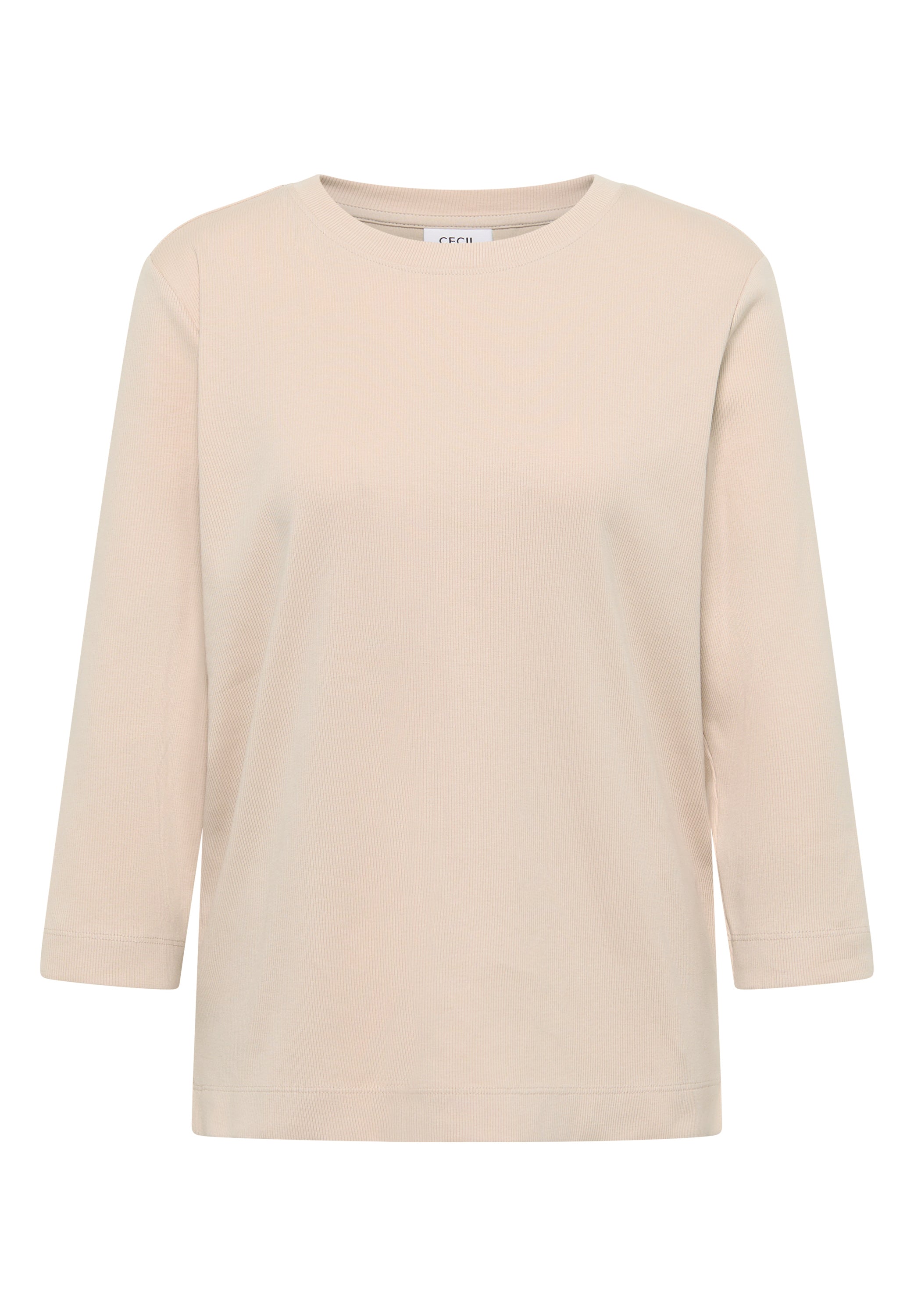 Shirt mit Rippstruktur