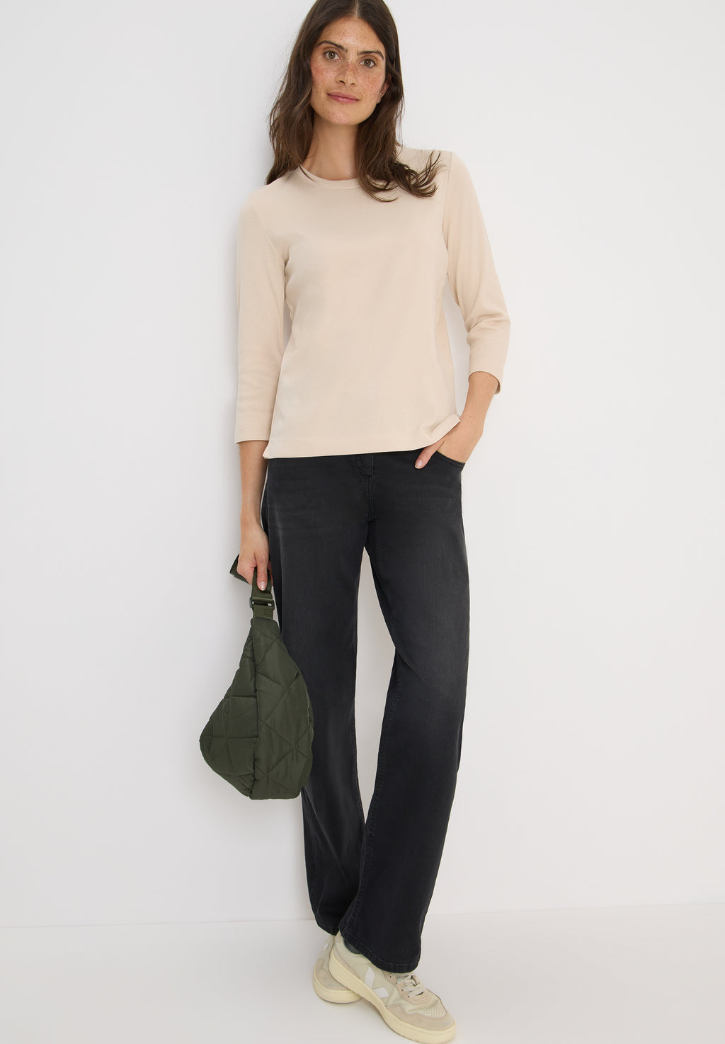 Shirt mit Rippstruktur