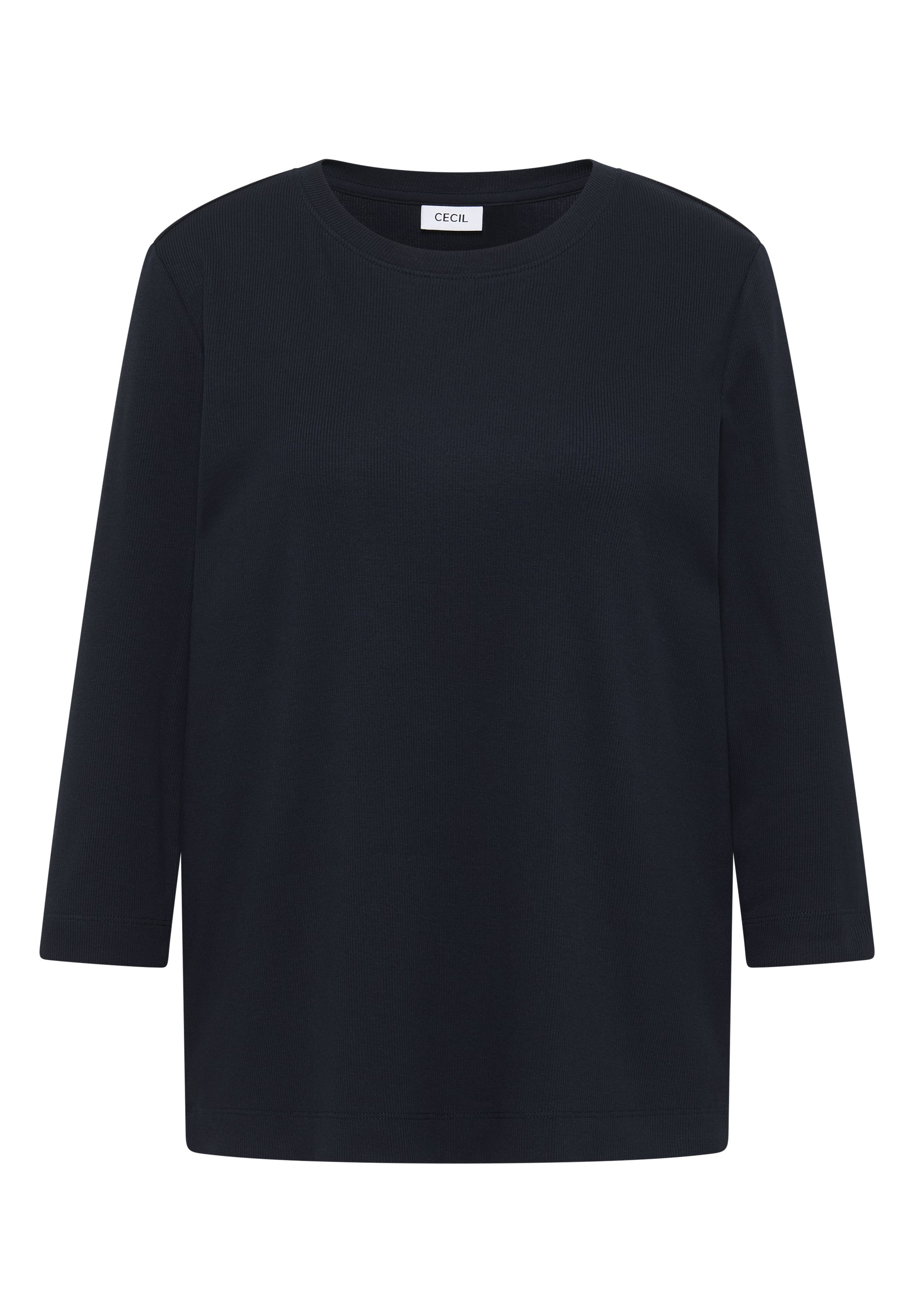 Shirt mit Rippstruktur