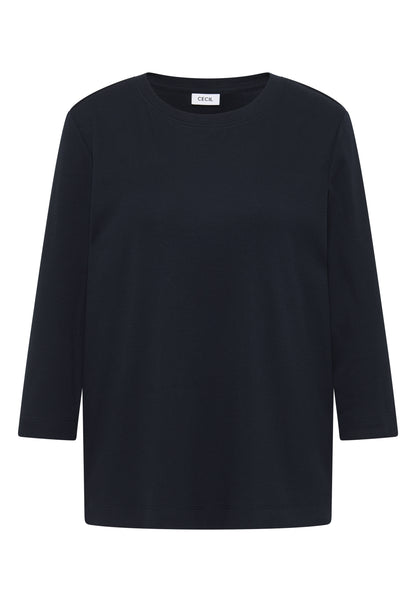 Shirt mit Rippstruktur