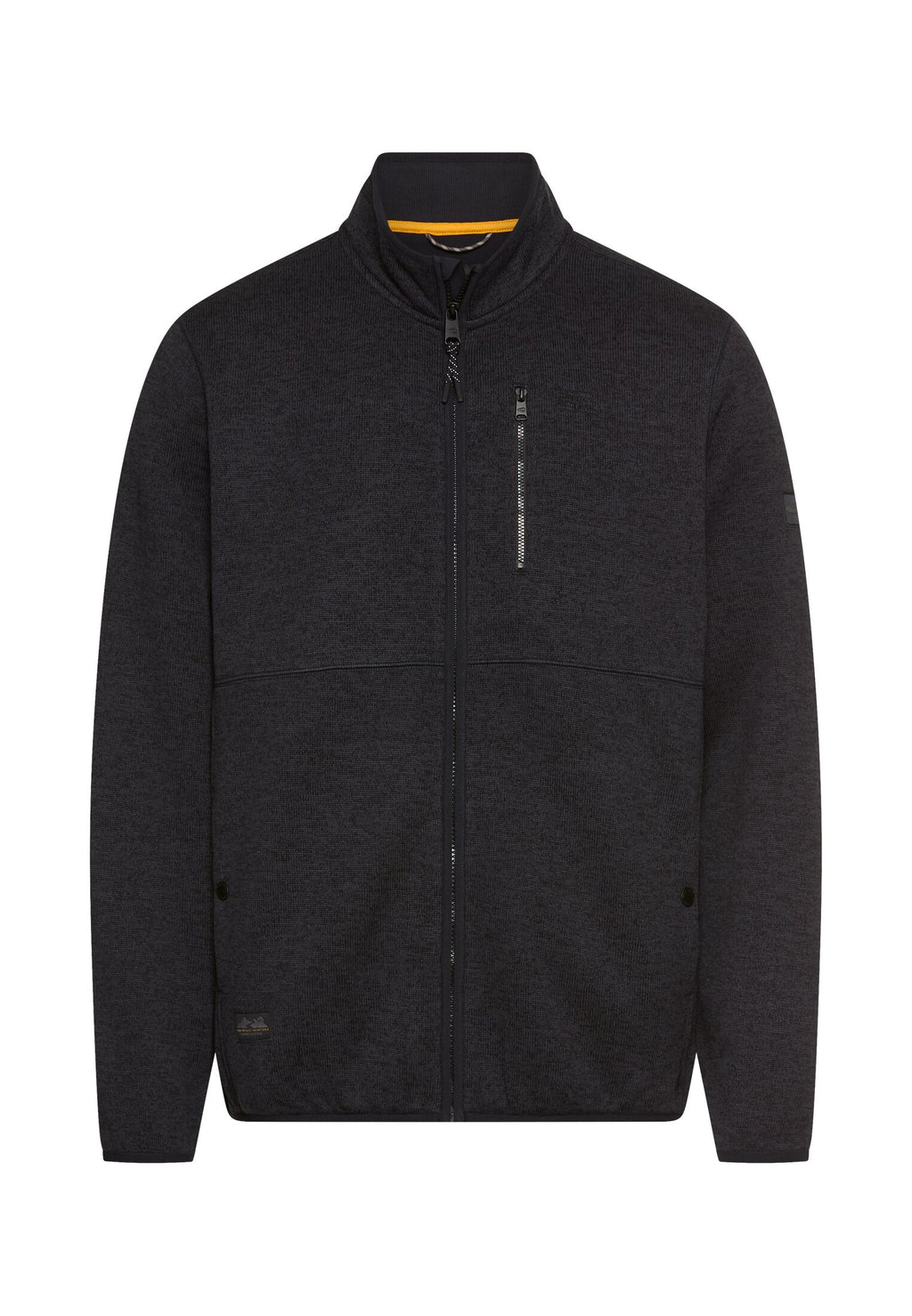 Strickjacke mit Stehkragen