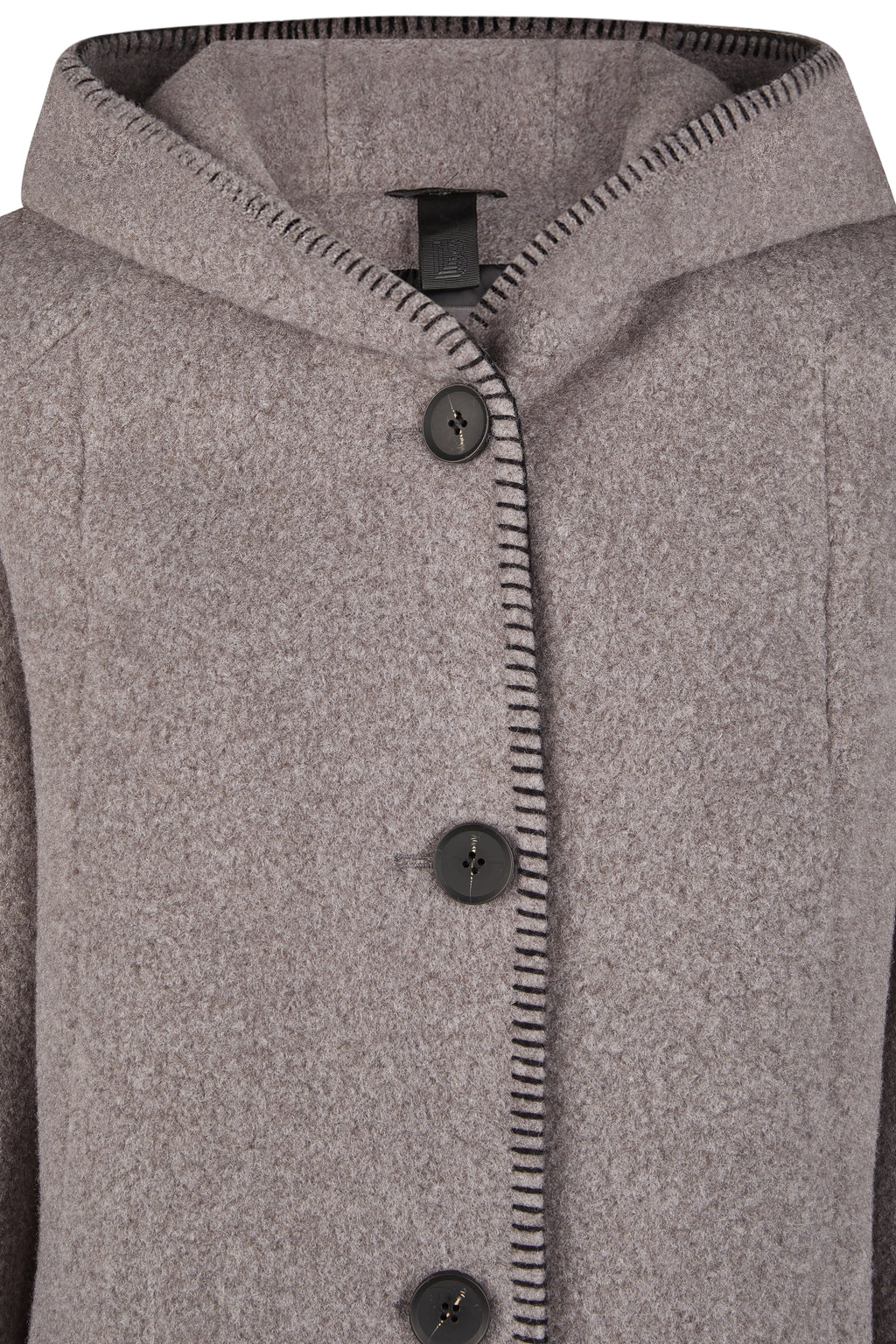 Wolljacke mit Kapuze