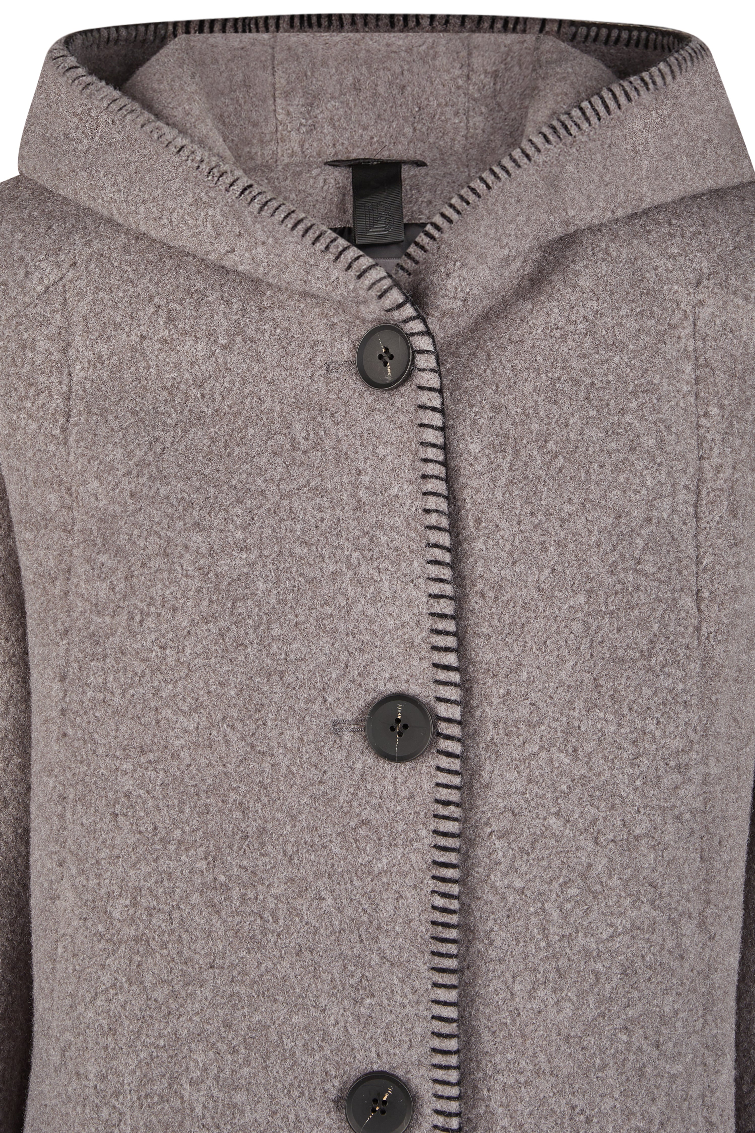 Wolljacke mit Kapuze