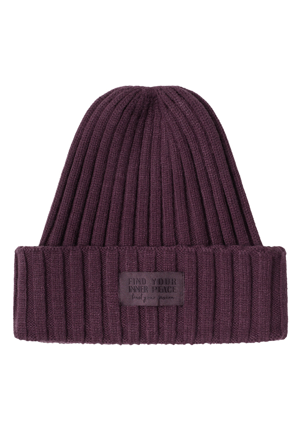 Strickmütze in Unifarbe