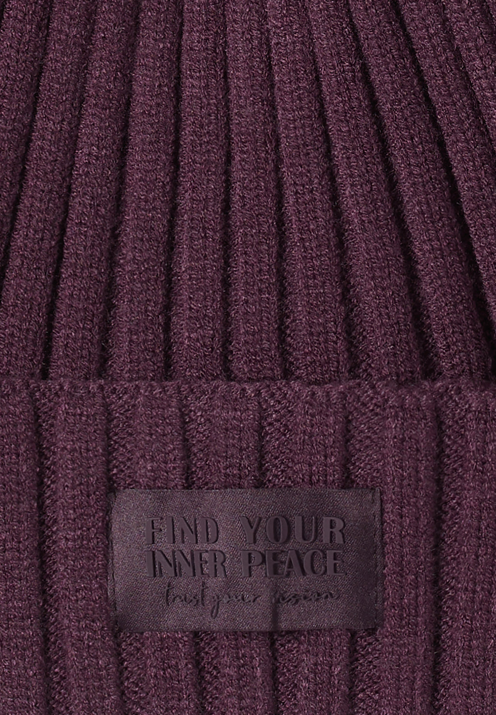 Strickmütze in Unifarbe