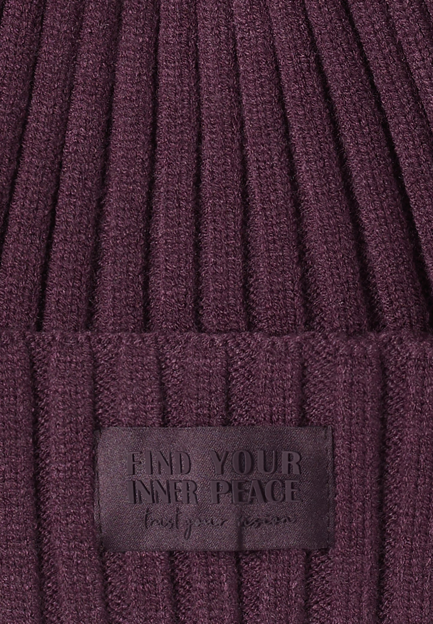 Strickmütze in Unifarbe