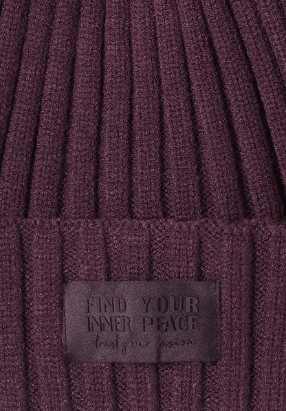 Strickmütze in Unifarbe