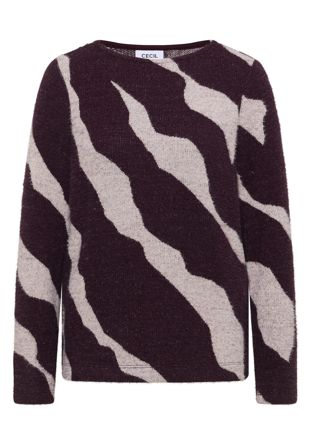 Gemustertes Federgarn Shirt