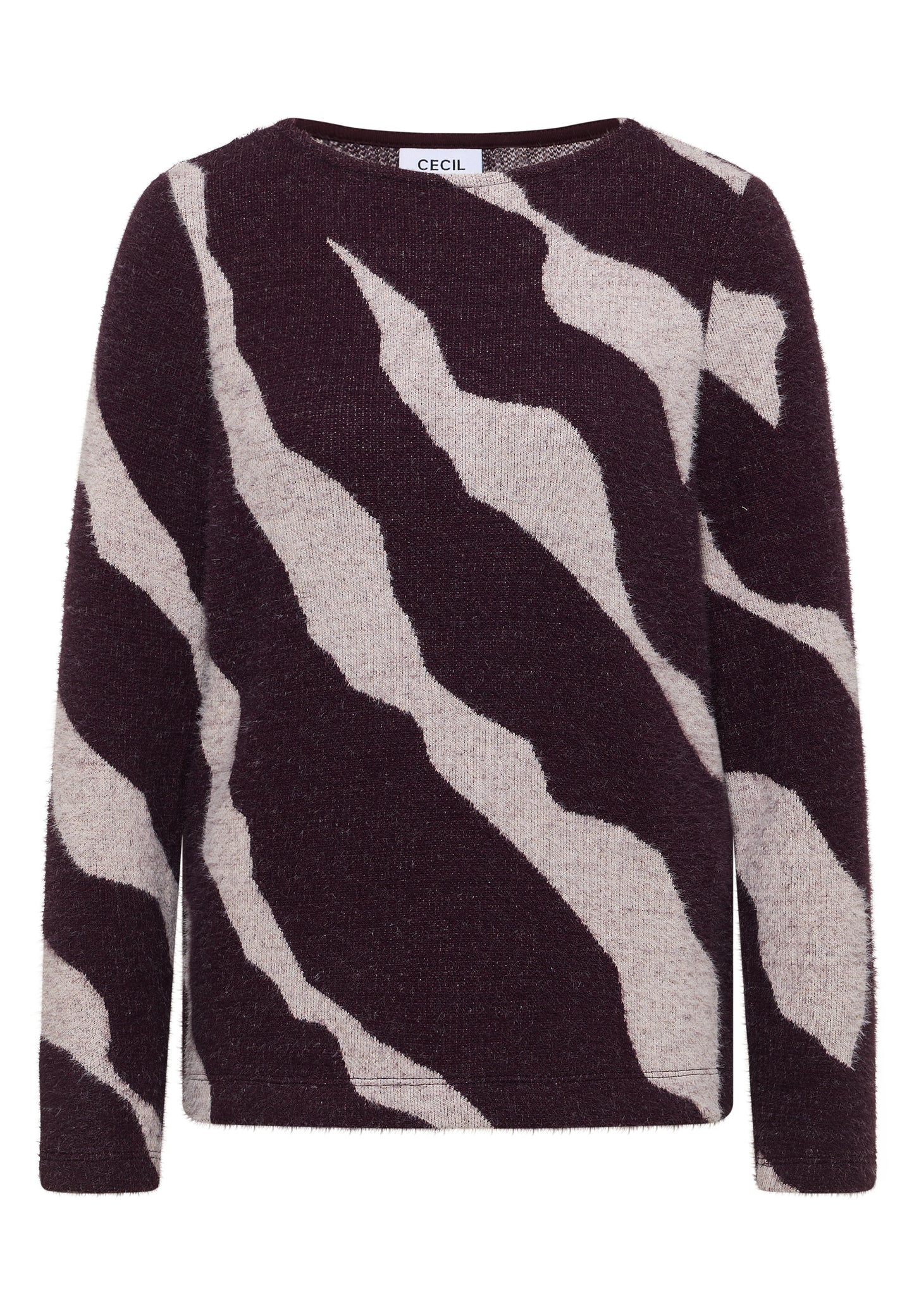 Gemustertes Federgarn Shirt