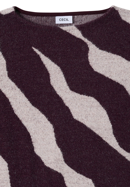 Gemustertes Federgarn Shirt